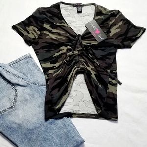 🏷Love Streak Camouflage Top